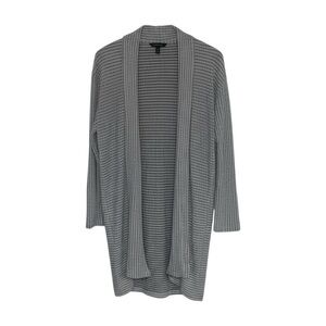 Banana Republic Open Long Cardigan Size XS Grey Ribbed Stretch Fits Up To M